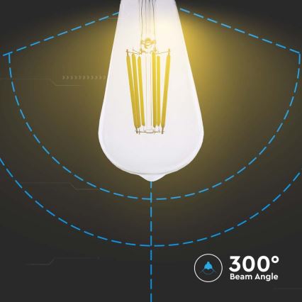 LED Žarulja FILAMENT ST64 E27/4W/230V 3000K Energetski razred A