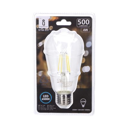 LED Žarulja FILAMENT ST64 E27/4W/230V 6500K - Aigostar