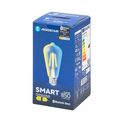 LED Prigušiva žarulja FILAMENT MESH Smart ST64 E27/6W/230V 2700-6500K - Aigostar