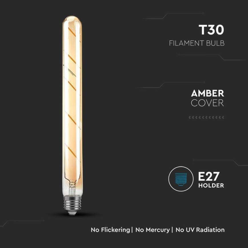 LED Žarulja FILAMENT T30 E27/5W/230V 2200K