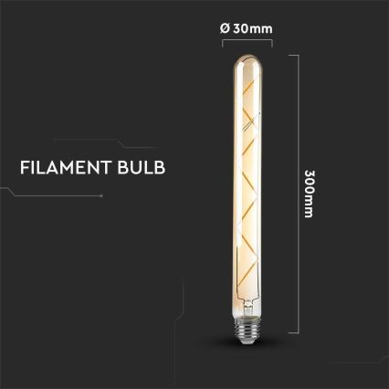 LED Žarulja FILAMENT T30 E27/7W/230V 2200K