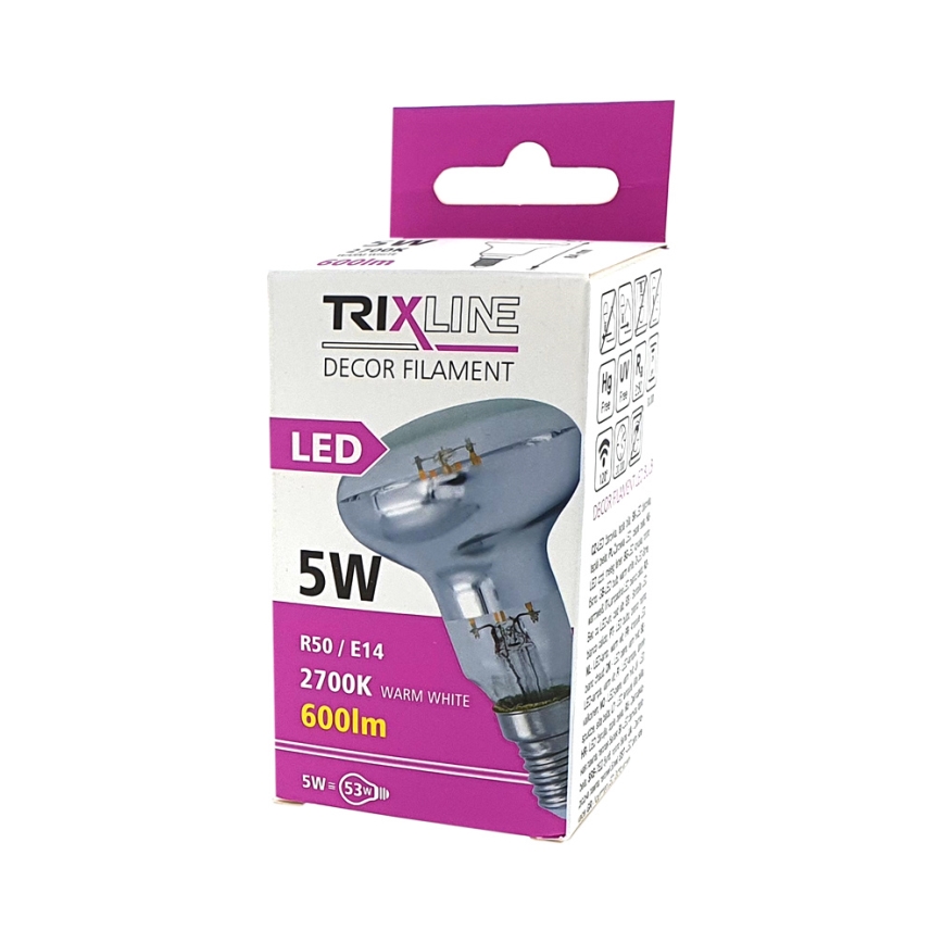 LED Žarulja FILAMENT VINTAGE E14/5W/230V 2700K