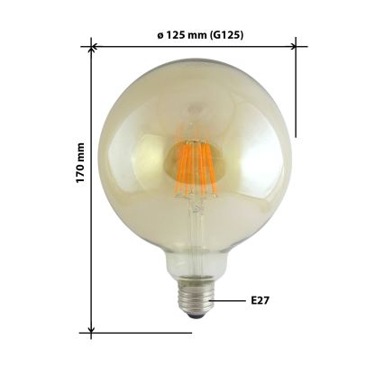 LED Žarulja FILAMENT VINTAGE E27/10W/230V 2000K