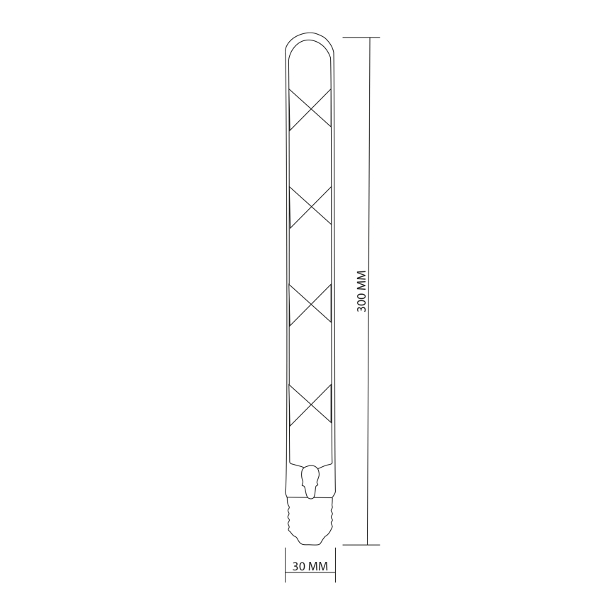 LED Žarulja FILAMENT VINTAGE LED T30 E27/4,5W/230V 2700K