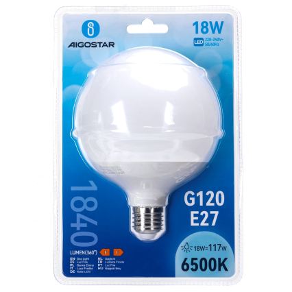 LED žarulja G120 E27/18W/230V 6500K - Aigostar