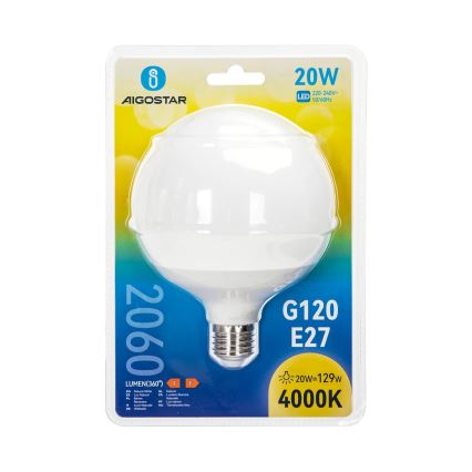 LED žarulja G120 E27/20W/230V 4000K - Aigostar