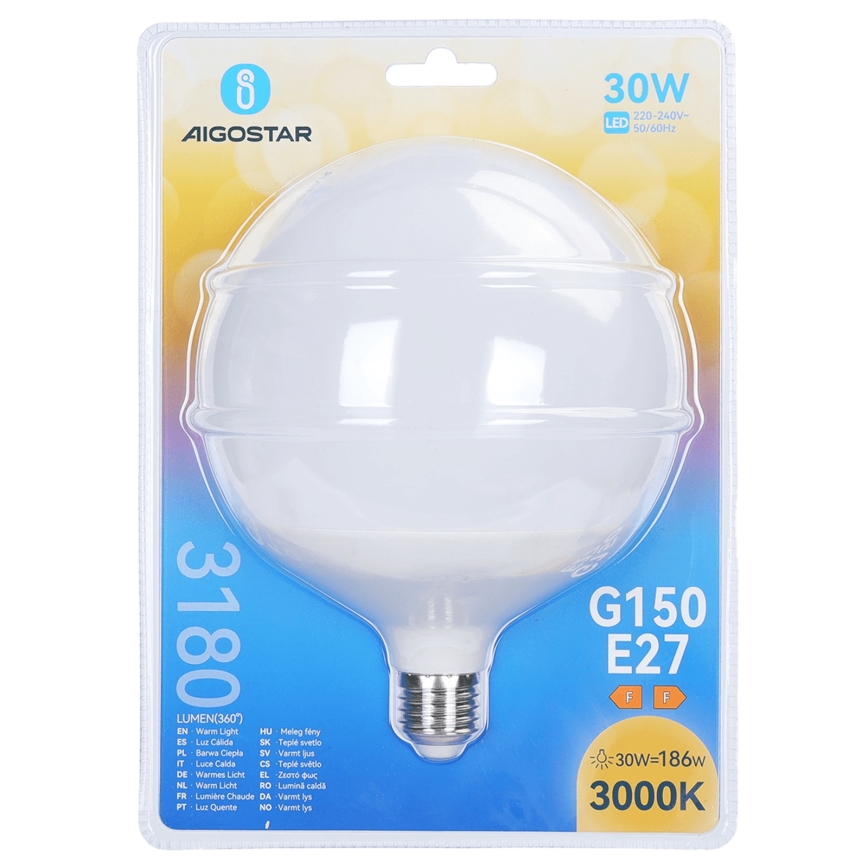 LED žarulja G150 E27/30W/230V 3000K - Aigostar
