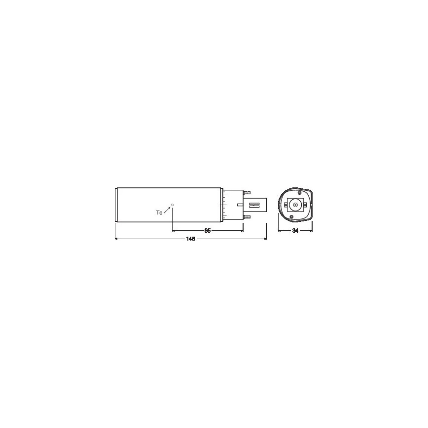LED Žarulja G24D-2/7W/230V 3000K - Osram