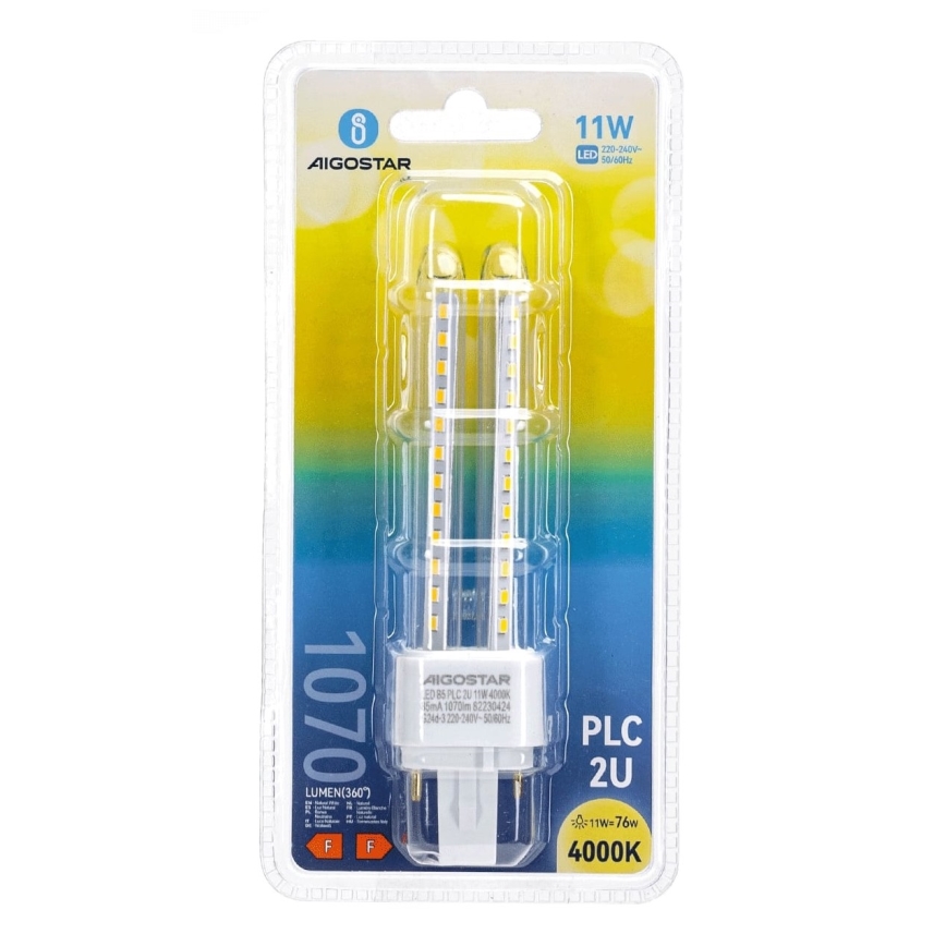 LED Žarulja G24D-3/11W/230V 4000K - Aigostar
