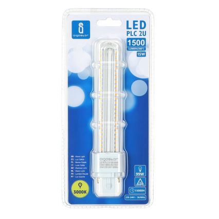 LED Žarulja G24D-3/15W/230V 3000K - Aigostar