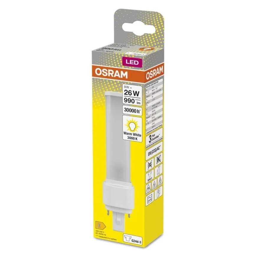 LED Žarulja G24d-3/9W/230V 3000K - Osram
