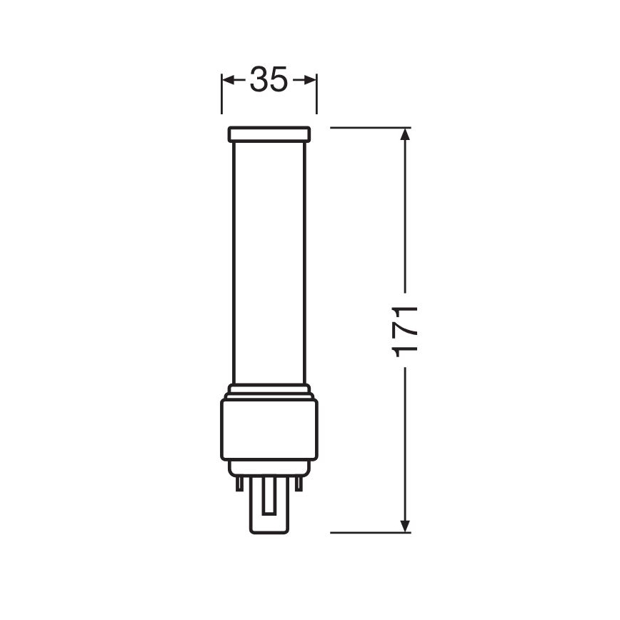 LED Žarulja G24d-3/9W/230V 4000K - Osram