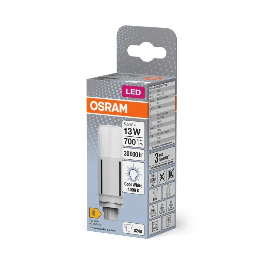 LED Žarulja G24d/5,5W/230V 4000K - Osram