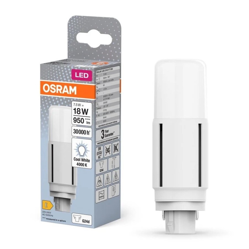 LED Žarulja G24d/7,5W/230V 4000K - Osram