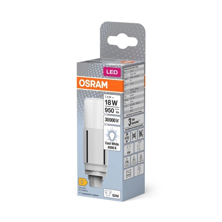 LED Žarulja G24d/7,5W/230V 4000K - Osram