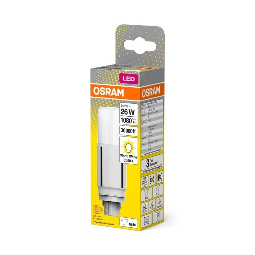 LED Žarulja G24d/9,5W/230V 3000K - Osram