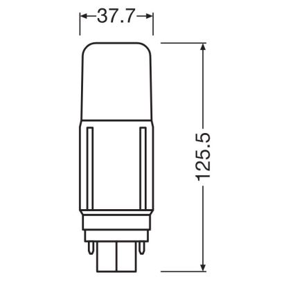 LED Žarulja G24d/9,5W/230V 3000K - Osram