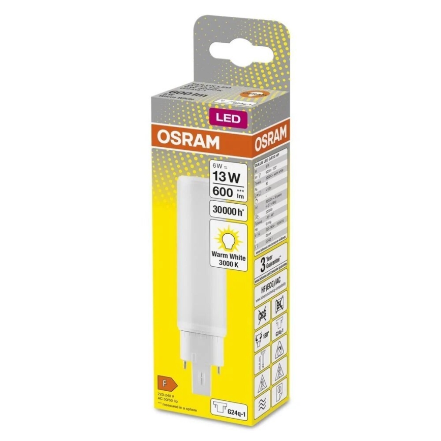 LED Žarulja G24q-1/6W/230V 3000K - Osram