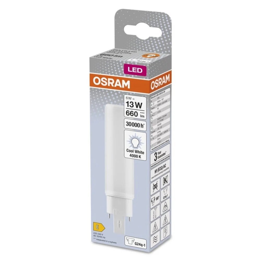 LED Žarulja G24q-1/6W/230V 4000K - Osram