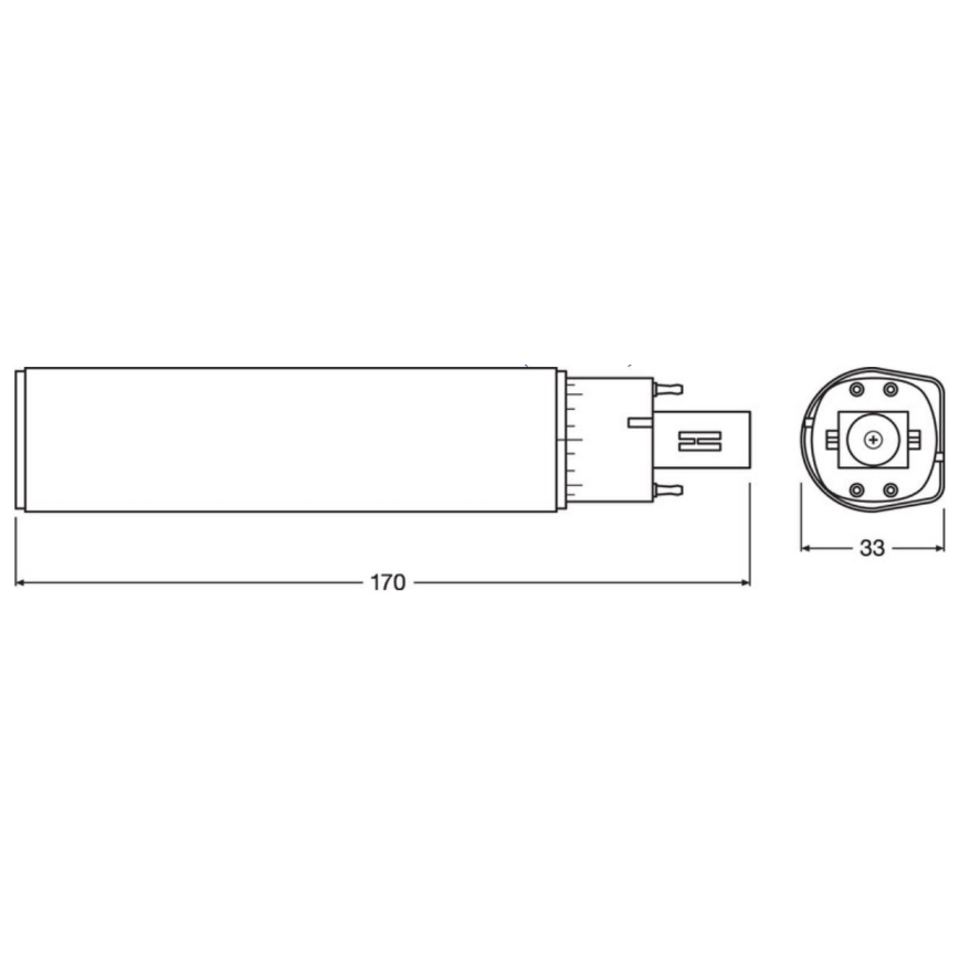 LED Žarulja G24q-3/10W/230V 4000K - Osram