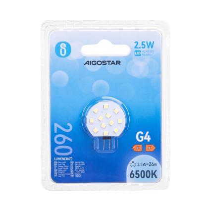 LED žarulja G4/2,5W/12V 6500K - Aigostar