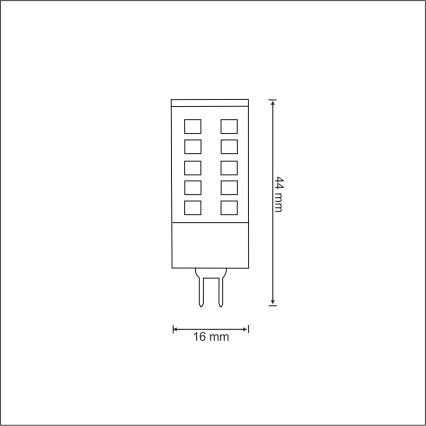 LED žarulja G4/3W/12V 3000K