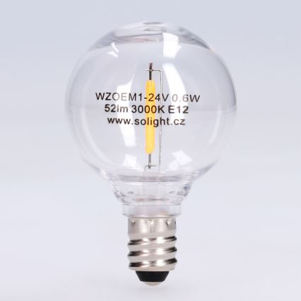 LED Žarulja G40 E12/0,6W/24V 3000K - Brilagi
