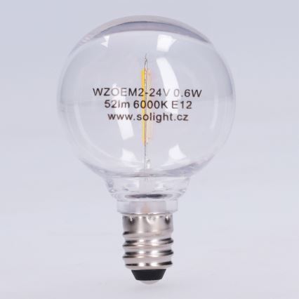 LED žarulja G40 E12/0,6W/24V 6000K - Brilagi