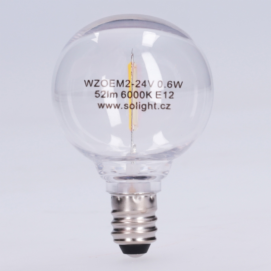 LED žarulja G40 E12/0,6W/24V 6000K - Brilagi
