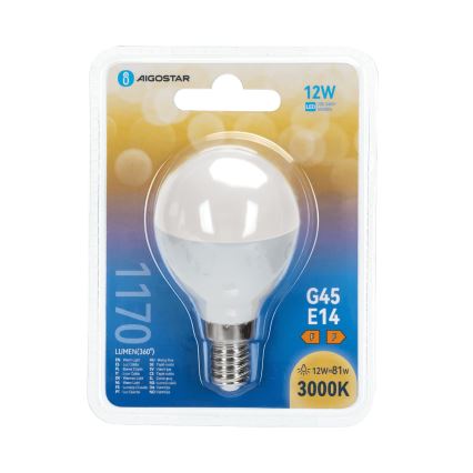 LED žarulja G45 E14/12W/230V 3000K - Aigostar