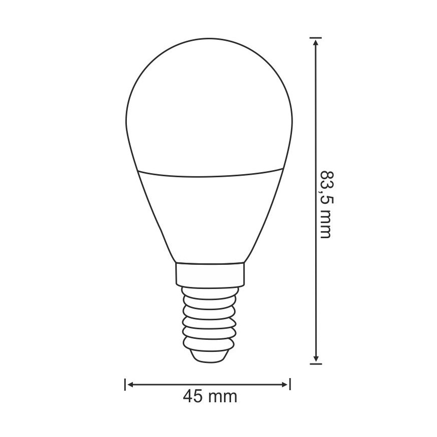 LED Žarulja G45 E14/3,5W/230V 3000K