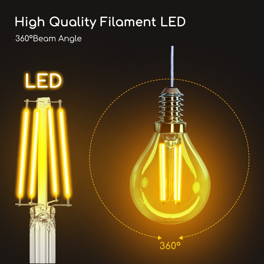 LED Žarulja G45 E14/4W/230V 2700K - Aigostar