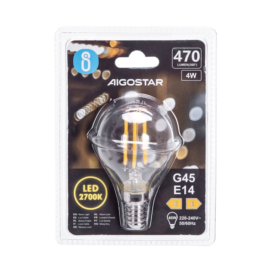 LED Žarulja G45 E14/4W/230V 2700K - Aigostar