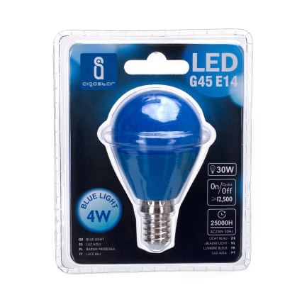 LED Žarulja G45 E14/4W/230V plava - Aigostar