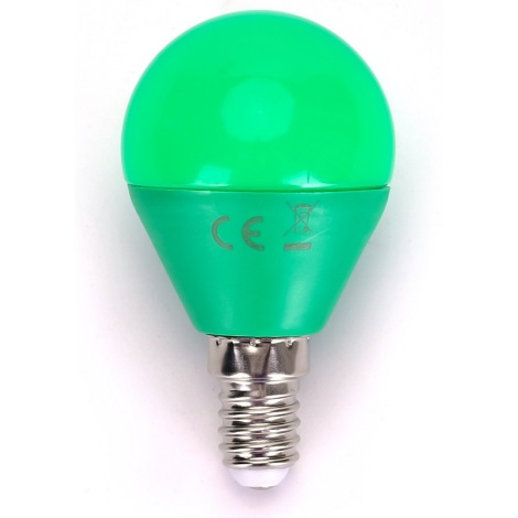 LED Žarulja G45 E14/4W/230V zelena - Aigostar