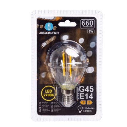 LED Žarulja G45 E14/6W/230V 2700K - Aigostar