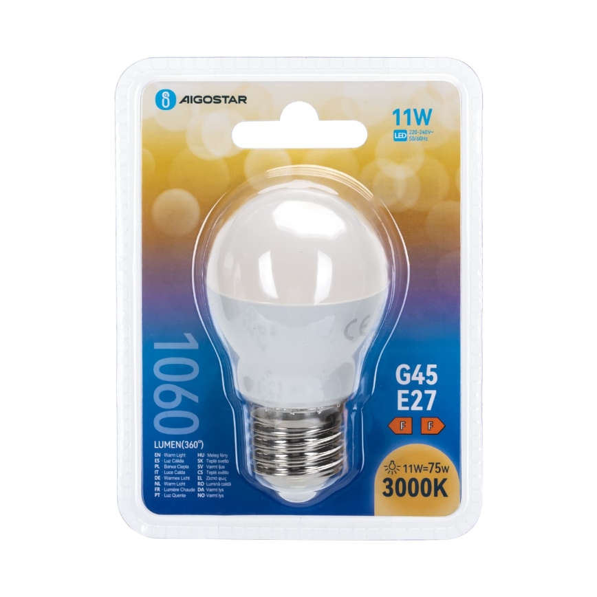 LED žarulja G45 E27/11W/230V 3000K - Aigostar