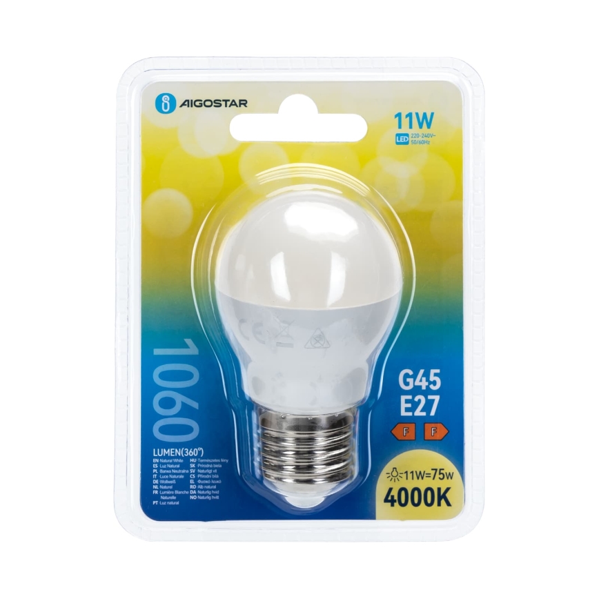 LED žarulja G45 E27/11W/230V 4000K - Aigostar