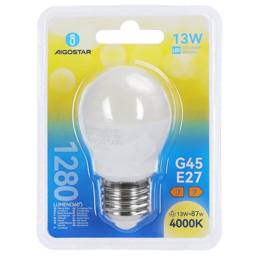 LED žarulja G45 E27/13W/230V 4000K - Aigostar