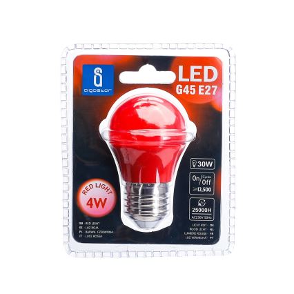 LED Žarulja G45 E27/4W/230V crvena - Aigostar