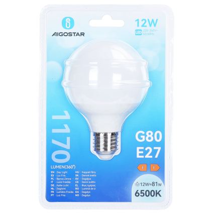 LED žarulja G80 E27/12W/230V 6500K - Aigostar