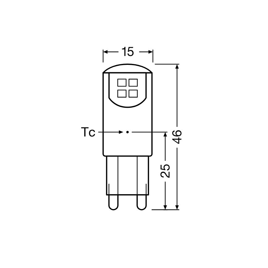 LED Žarulja G9/1,9W/230V 2700K - Osram