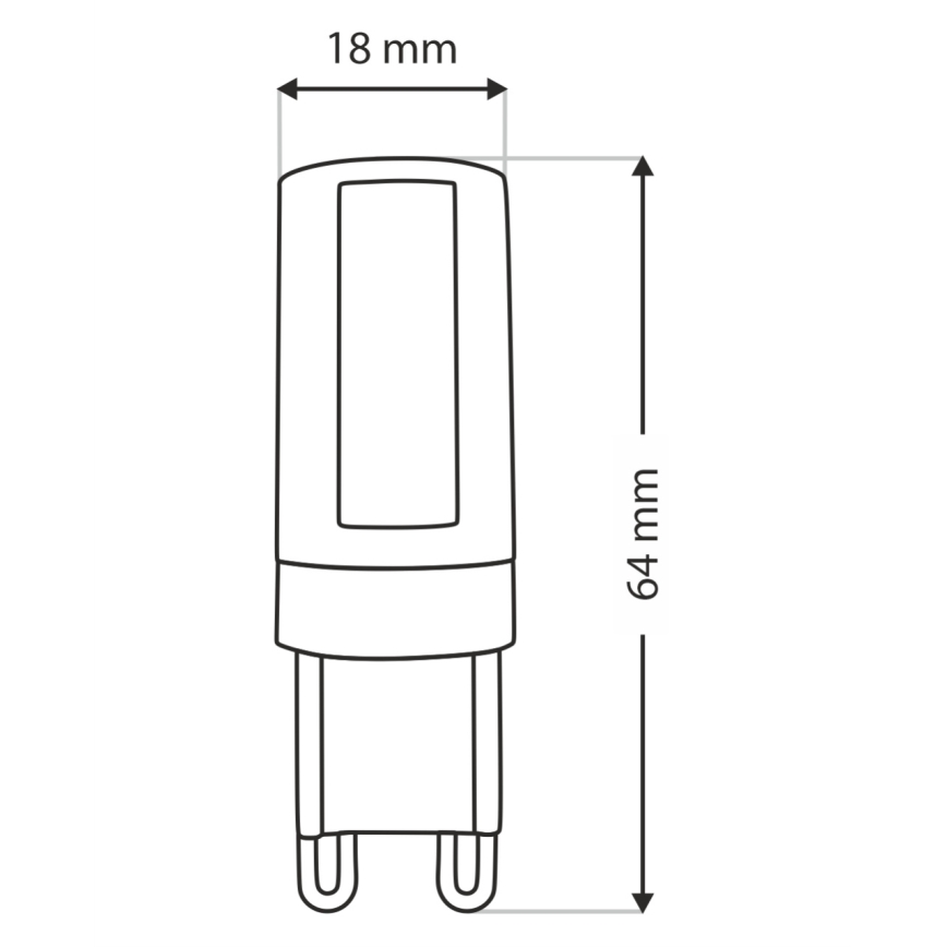 LED Žarulja G9/10W/230V 4200K