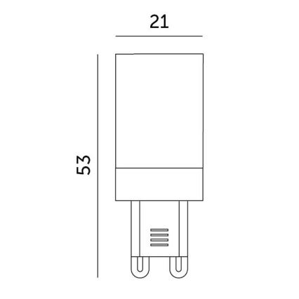 LED Žarulja G9/3W/230V 3000K 100°