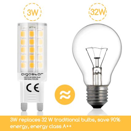 LED Žarulja G9/3W/230V 3000K - Aigostar