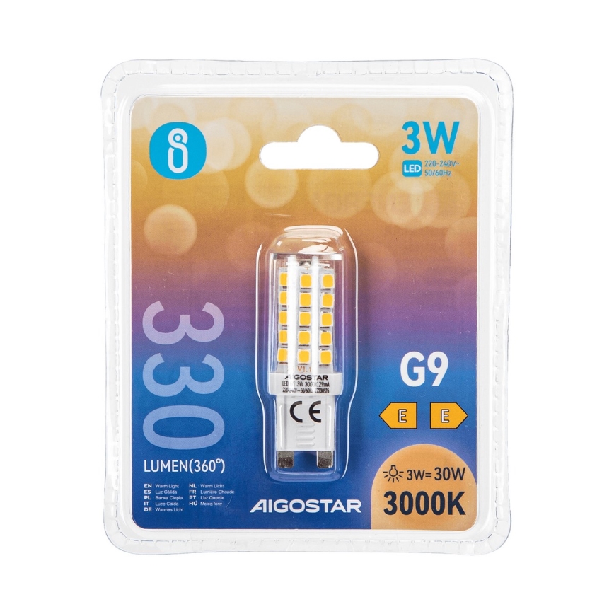 LED Žarulja G9/3W/230V 3000K - Aigostar