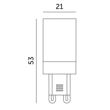 LED Žarulja G9/3W/230V 4000K 100°