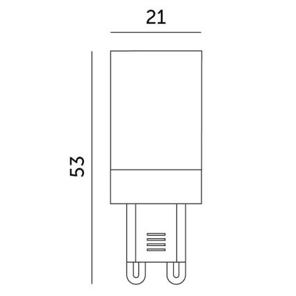 LED Žarulja G9/3W/230V 6000K 100°