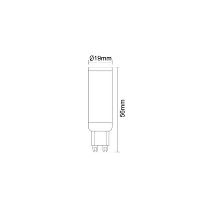 LED žarulja G9/4,6W/230V 2800K