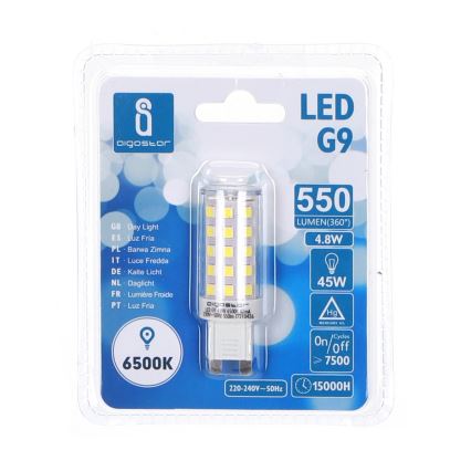 LED Žarulja G9/4,8W/230V 6500K - Aigostar